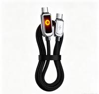 Nouveau câble de charge rapide double Type C PD100W à arrêt automatique IA 2026 compatible avec téléphones, tablettes et consoles de jeux