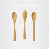 Mini cuillères en bois en gros, sans peinture, sans cire, sans danger pour les aliments, anti-fissures, anti-moisissures, petites cuillères pour café et miel