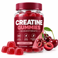 Compléments sportifs en gommes de créatine monohydrate sans sucre, marque privée, pour hommes et femmes
