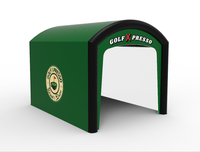Équipement de salle de simulation de golf intérieur commercial avec capteur à double caméra, cabine de frappe et logiciel de style Golfzon pour bars et salles de sport
