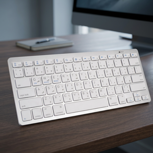New Portable Ergonomic Scissor Switch 78-Keys USB Aluminum Alloy Wireless 2.4Ghz Mini White Membrane <b>Keyboard</b> PC <b>Laptop</b> Desktop - Product Image 3