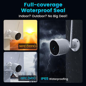 Caméra <span class=keywords><strong>de</strong></span> sécurité sans fil Tuya Smart Life pour extérieur, étanche IP65, avec interphone audio bidirectionnel - Product Image 5