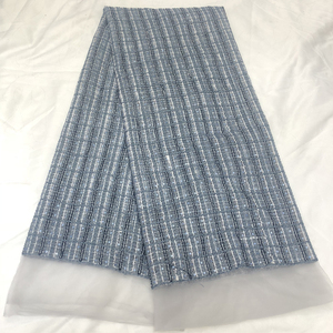 Moda abito da sposa lucido tessuto da sposa da donna profumato brezza perline <span class=keywords><strong>e</strong></span> reticolo 3 Mm <span class=keywords><strong>pizzo</strong></span> paillettes tessuto a rete disegni del cliente - Product Image 2