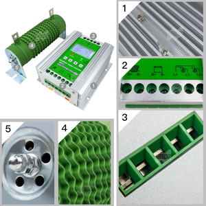 Controlador Híbrido Eólico Solar MPPT de 1400W (12V/24V) |   Regulador de Carga 10A/20A/30A con Carga de Descarga W758 - Product Image 5