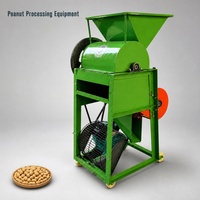 Machine à décortiquer les cacahuètes électrique 500 kg/h, décortiqueuse commerciale de cacahuètes avec souffleur d'air pour le traitement agricole