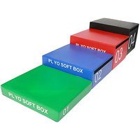 Caja de Salto de PVC 4 en 1, Entrenador de Músculos de Pierna con Fuerza Explosiva, Combo de Ejercicios de Fitness para Interiores, para Plyométricos, CrossFit, Gimnasio en Casa