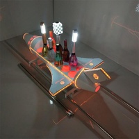 Porta Botellas de Champán LED Recargable de Primera Calidad, Exclusivo Glorificador de Hierro para Champagnes, para Presentadores de Vinos