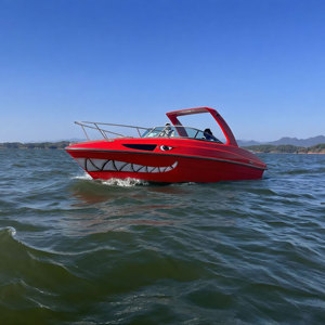 Lancha de Lujo de Fibra de Vidrio de 27 pies, Diseño de Cabina FPR, 10 Personas, Motor de 7.3 Metros, Mini Yate de Pesca con Espacio - Product Image 1