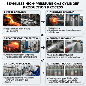 <span class=keywords><strong>Gas</strong></span> Industriale NF3 Grado Semiconduttore 99,9995% 5.5N, Bombola 40L/50L 110Bar con Valvola CGA330, Certificato DOT ISO9809 Kaimei KM-NF3 - Product Image 6