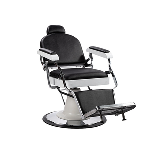 Fauteuil de coiffure rétro de style européen pour hommes, inclinable pour le rasage de la tête, chaise de salon de coiffure, chaise de barbier - Product Image 2