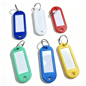 Etiquetas para Llaves WINTEX - 100 Piezas - Anillos para Llaves, Etiquetas de Plástico Duraderas, Porta Llaves Rectangulares Coloridos, Organizadores para Viajes y Mascotas - Product Image 3