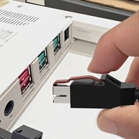 Cable USB de 8 Pines y 12V con Conector DC 5.5x2.1mm, Alta Potencia, Revestimiento de PVC, para Terminales POS y Escáneres de Código de Barras
