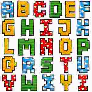 Nouvelles Écussons Thermocollants Écologiques Personnalisables en Couleur avec 26 Lettres Anglaises pour Vêtements, Chapeaux, Sacs, Badges et Décorations - Product Image 1