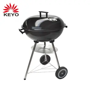 New Arrived Powder Coating Trolley Apple Shaped Barbecue Grill Charcoal Bbq Kettle Grill