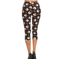 PIHA SPORTS Vêtements de sport Leggings Capri taille haute doux et uni pour femme - Effet ventre plat, élastique, amincissant, tailles régulières/grandes tailles