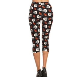 PIHA SPORTS Vêtements de sport Leggings Capri taille haute doux et uni pour femme - Effet ventre plat, élastique, amincissant, tailles régulières/grandes tailles - Product Image 6