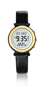 Recomendar al harameen Azan reloj qibla dirección al Fajar reloj musulmán con doble pantalla de calendario - Product Image 3