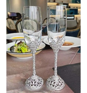 <span class=keywords><strong>Flûte</strong></span> à <span class=keywords><strong>champagne</strong></span> en <span class=keywords><strong>cristal</strong></span> pour mariage, anniversaire de mariage, toast - Product Image 6
