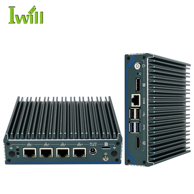 New N100 Pfsense 4 Nic Micro Pc Firewall Router 2.5gbe Untangle Opnsense Vpn Server