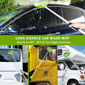 <strong>Extendable</strong> Long Handle Car <strong>Duster</strong> Brush Microfiber Chenille Car Wash Kit Cleaning Mop - Product Image 4