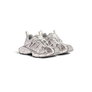 Baskets décontractées à plateforme avec empeigne en maille technique, multi-lacets, style 'Dad Sneakers', silhouette sportive rétro, confortables et au style urbain - Product Image 3