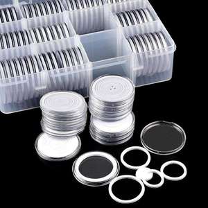 Wholesale Customizable Clear Acrylic Coin Capsules Holder Silk-<b>Screen</b> Logo for Coin Collection Display - Product Image 3