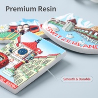 Imán de Resina 3D Personalizado, Impermeable, Colorido, de Alta Calidad, para Recuerdos, Arte Popular, Promocional, al por Mayor, Marca ROOGO