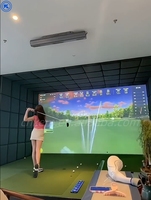 Jeu interactif avec projecteur, golf interactif, jeux muraux interactifs, jeux sportifs muraux interactifs