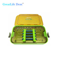 Greatlife Dent Kit d'instruments chirurgicaux autoclavables pour implants dentaires, auto-occluant, avec forets et instrument de sinus lift