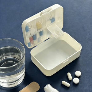 Estuche para Almacenamiento <span class=keywords><strong>de</strong></span> Medicamentos <span class=keywords><strong>de</strong></span> Doble Capa, Ofrece Espacio <span class=keywords><strong>de</strong></span> Almacenamiento Adicional para Diferentes Tipos <span class=keywords><strong>de</strong></span> Pastillas o Pequeños Suministros Médicos - Product Image 3