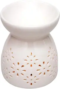 Suporte de vela cerâmica, queimador de óleo essencial ou de cera, aromaterapia, difusor de aroma, forno, decoração de casa
