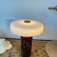 Lampe de table à motif marbré nordique, opale mate, moderne, pour chambre à coucher, chevet, bureau, salon, lumière décorative