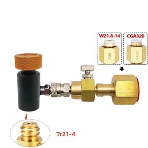 Adaptador de Estación de Recarga de CO2 para Botellas de Soda Sodastream TR21-4, Personalizable desde W21.8-14 CGA320, Tanque de Carbonatación - Product Image 1