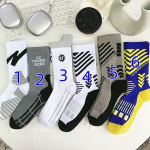 Athletic <b>Socks</b> Mid-Calf Terry Sole Sweat Absorbent Non Slip Soccer Training - Product Image 4