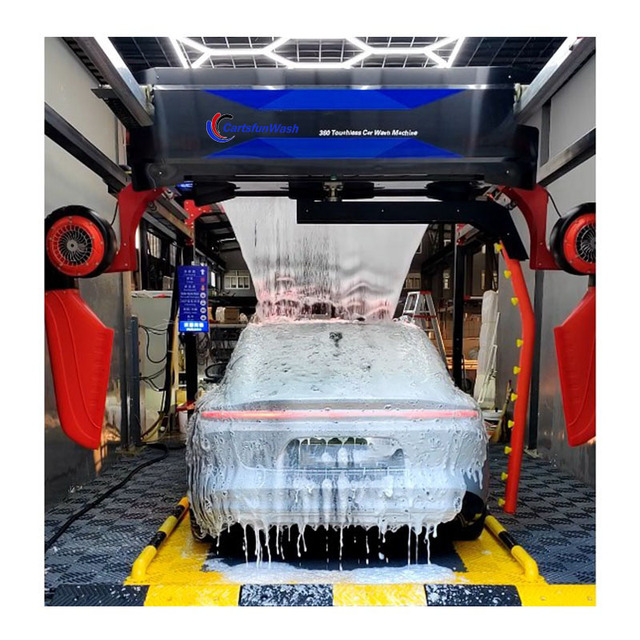 360 PLUS Model Fully Automatic Robot Touch Less/free Lavado Shampoo Car Wash Machine with air Dryer
