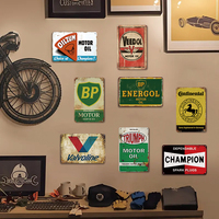 Personalizado 20*30cm Vintage Retro garaje signos coche decorativo placas de Metal motocicleta aceite cartel placa con precio al por mayor