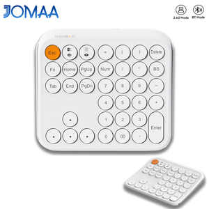 Teclado numérico inalámbrico recargable JOMAA 2.4G+BT de modo dual, multidispositivo, 36 teclas, mini teclado numérico - Product Image 1