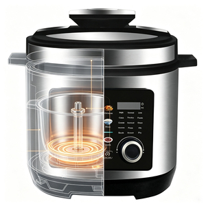 Electrodomésticos de Cocina, Ollas <span class=keywords><strong>a</strong></span> Presión Multifuncionales 12 en 1, <span class=keywords><strong>Olla</strong></span> <span class=keywords><strong>a</strong></span> Presión Eléctrica Inteligente de 5L 6L, <span class=keywords><strong>Olla</strong></span> Arrocera - Product Image 3