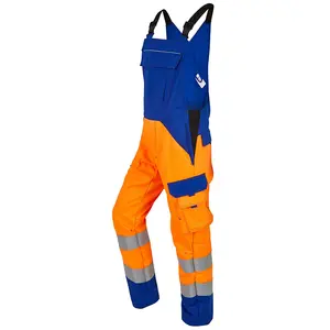 Factory supply HI VIS Flame retardant bib & brace Trousers FR pants Fire Resistant Dungarees Safety Work Overall