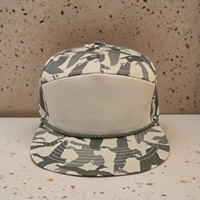 Casquette Trucker Performance à 7 Panneaux en Toile Camouflage avec Logo Brodé Personnalisé et Visière en Maille – Qualité Supérieure