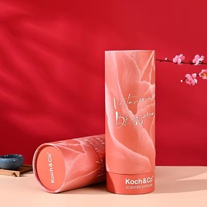 Durable Biodegradable Cardboard Paper Tube Custom Size Cylinder Box For Essential Oil Jar Cosmetic Bottles Packaging - Product Image 1