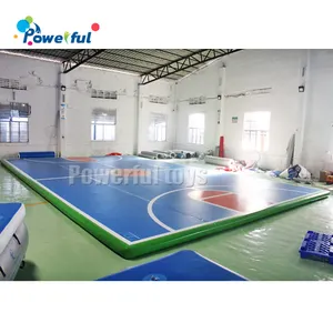 Baru kedatangan tiup jalur udara tumbling lantai trampolin taman basket udara tumble court air lapangan sepak bola