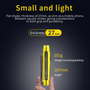 ไฟฉาย LED RGB ขนาด 10.7 ซม. ชาร์จไฟได้ พร้อมแม่เหล็กและคลิปหนีบ สำหรับใช้งานกลางแจ้ง - Product Image 5