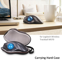 Tas Penyimpanan Casing Perjalanan Mouse EVA Cangkang Keras untuk Mouse Trackball Logitech Ergo M575/M575S/M570