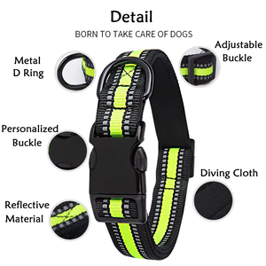 Collar Personalizado para Perro de Alta Calidad Nibao, Collares Reflectantes para Perro - Product Image 2