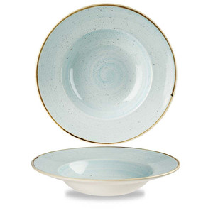 Bol à pâtes Churchill Duck Egg Blue Plate Stonecast Speckled Sdesvwbm 24 cm pour restaurants, hôtels, fournitures en gros, vaisselle - Product Image 1