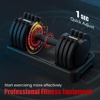 Vente en gros haltères réglables en fonte personnalisés de haute qualité pour gymnastique à domicile noirs haltères de 15 lb avec support