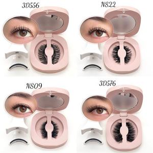 Faux cils naturels à base de fibres synthétiques, faits à la main, avec bande invisible, pour marque privée, vente en gros - Product Image 5