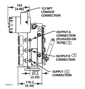 Posicionador de Válvula Electro-Neumática Fisher 3620J con Regulador Fisher y Válvula Solenoide ASCO para un Control Preciso del Flujo - Product Image 6
