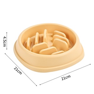 Large Slow <b>Feeder</b> Dog <b>Cat</b> Bowl - Anti-Choke Anti-Slip Pet Food Dish - Product Image 5